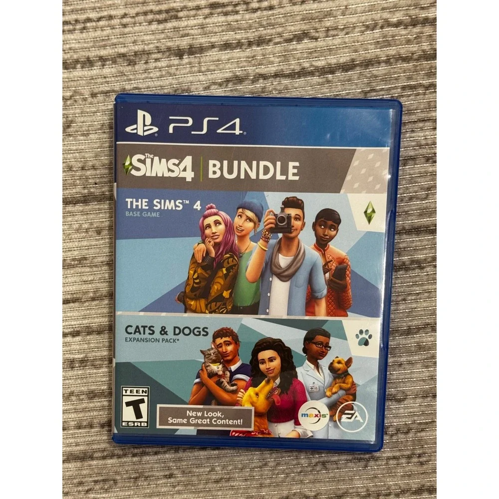 The Sims 4 Bundle with Cats & Dogs Expansion Pack PS4 PlayStation 4 Game Disc